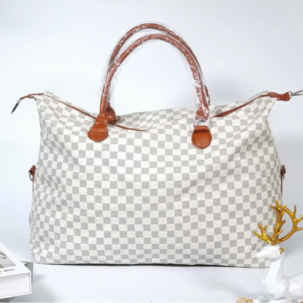 Plaid Weekender bag